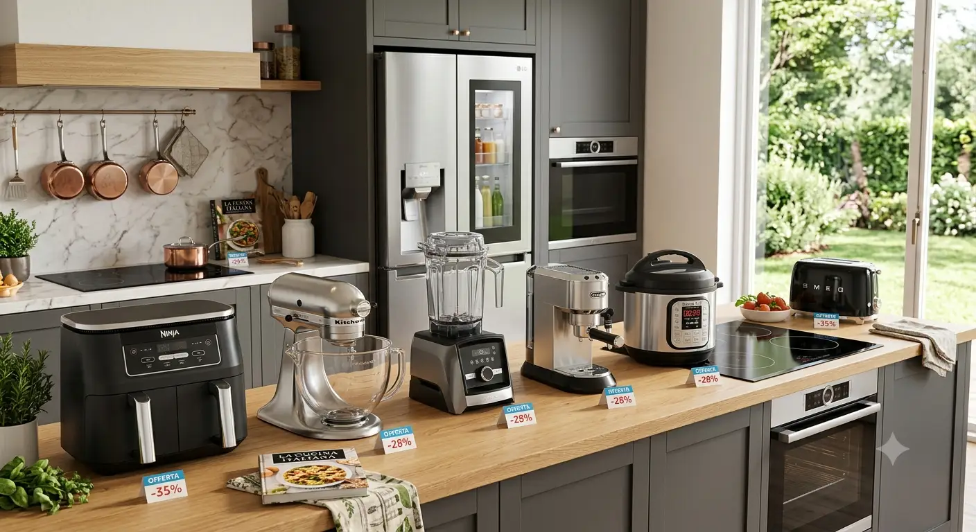 Selezione di piccoli e grandi elettrodomestici per la cucina in offerta durante l'Amazon Prime Day