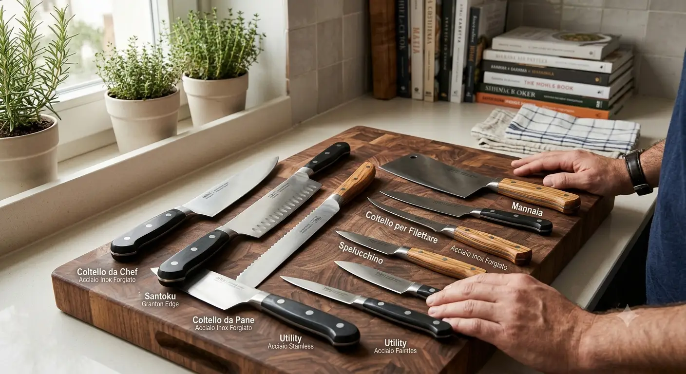 Guida completa su come scegliere il coltello da cucina ideale tra le varie tipologie disponibili