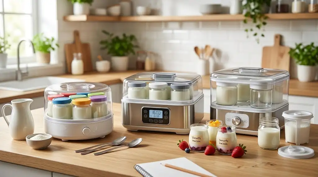 Comparatif et avis sur les meilleures yaourtières électriques pour yaourts maison. (yaourtière avis)